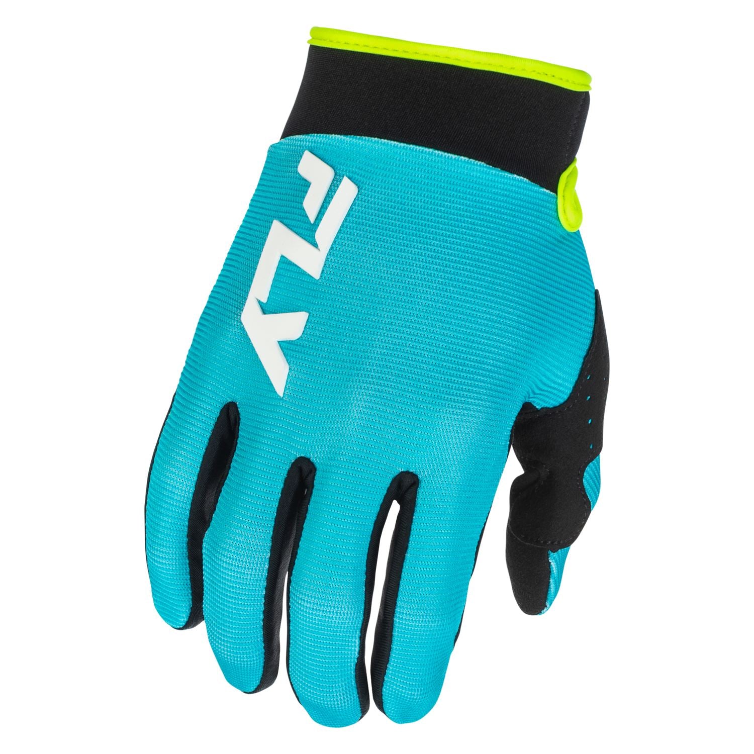 Fly Racing 2026 Motocross Gloves F-16 Aqua Black White